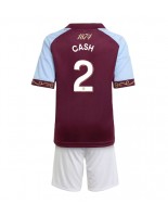 Otroške Nogometnih dresov Aston Villa Matty Cash #2 Domači 2025-26 Kratki rokavi (+ hlače)